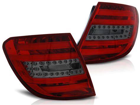 Led Bar Red Smoked Tail Lights For Mercedes C Class W T Model Wagon