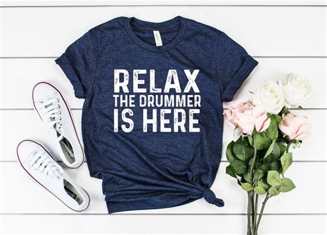 Drummer Shirt Relax The Drummer Is Here Drum Teacher Shirt Etsy