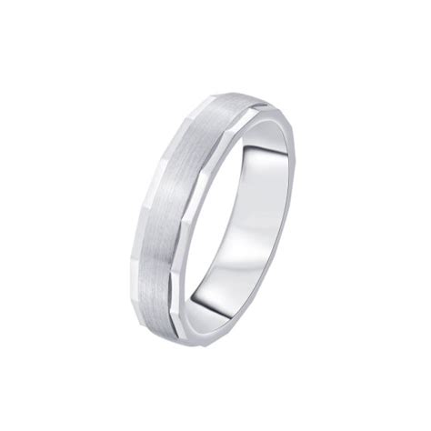 Buy Classic Platinum Finger Ring For Men PMR10086 Online At ORRA