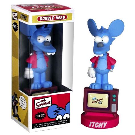 Simpsons ITCHY Bobble Head 13cm The Toy Vault EU