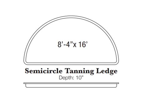 Semicircle Tanning Ledge Latham Pools X Golden Water Aquatics