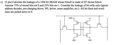 The Subthreshold Leakage Current Of An NMOS And PMOS Chegg