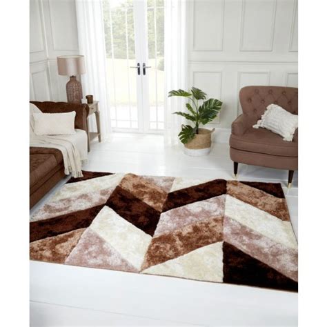 Ultimate Blazon Natural D Shaggy Rug Ashanti Rugs