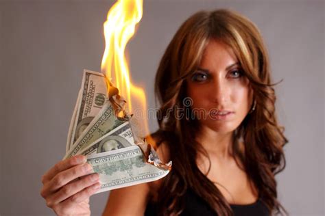 Money To Burn Stock Image Image Of Burn Money Blaze 22262611