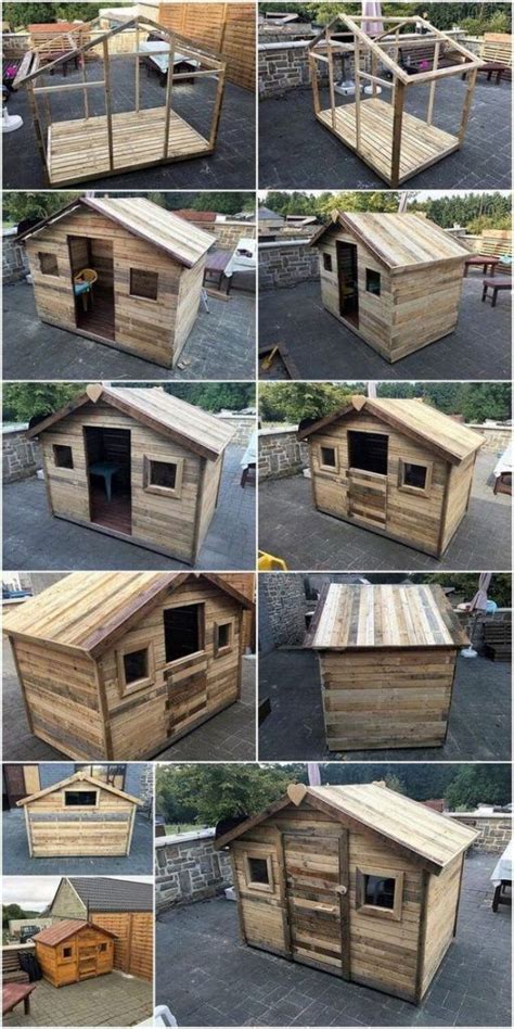 Id Es De Cabanes Pour Enfants En Palettes Astuce De Fille Pallet