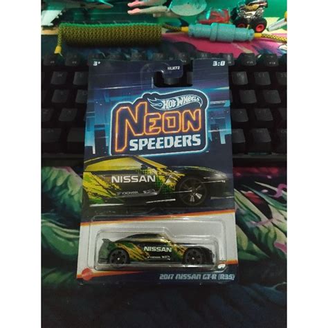 Hot Wheels Neon Speeders Nissan Gtr R Shopee Malaysia