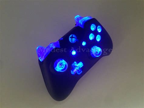 Xbox One Controller Full Blue LED mod