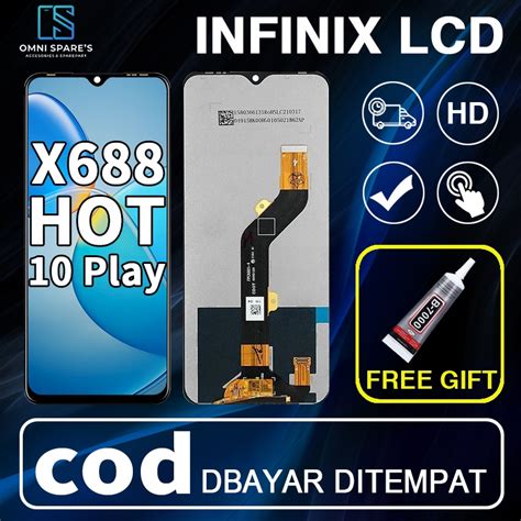 Jual LCD TOUCHSCREEN INFINIX HOT 10 PLAY HOT 11 PLAY X688C X688B X688