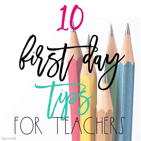 10 first day tips for teachers - Easy Teaching Tools