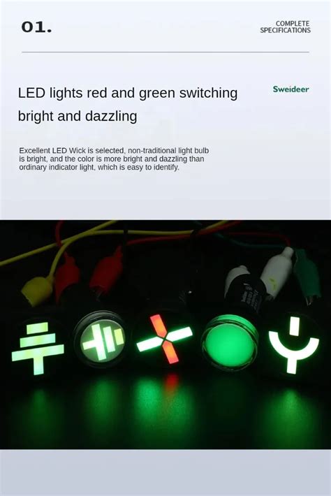 Hot Selling Grounding Open Circuit Position Mm Ad Led Red Green