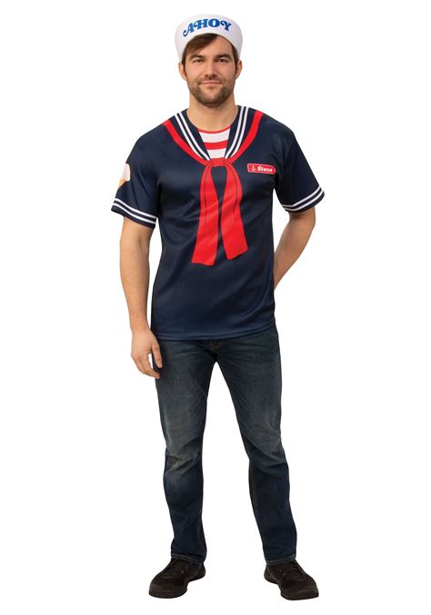 Stranger Things Steve Scoops Ahoy Costume for Men