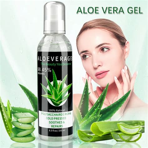 Aloe Vera Gel Lotion For Face And Dry Skin Aloe Vera Gel Moisturizing Aftersun Cooling Repair