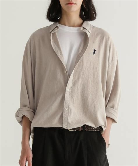 MUSINSA公式 TAKEASY Linen Button Down Overshirt Natural