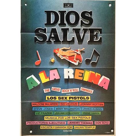 Dios Salve A La Reina Spanish 1980 Original Promo Film Cinema Poster