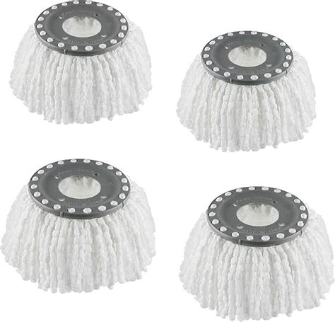 4 Premium Replacement Mop Heads Refills For Universal 360° Spin Magic