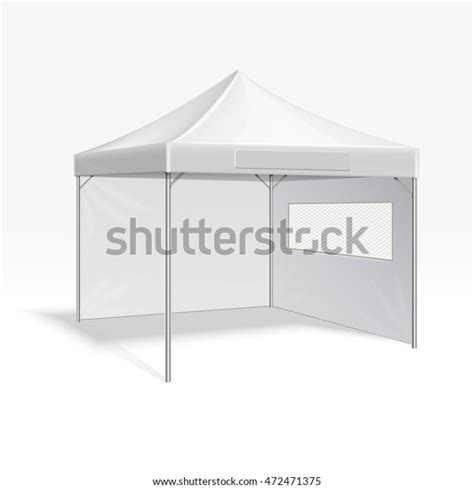 Promotional Advertising Folding Tent Vector Illustration Stock Vector