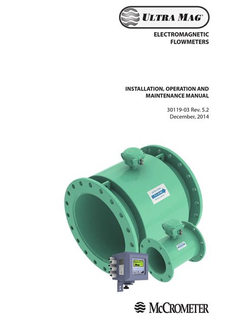 Mccrometer Ultra Mag Installation Operation And Maintenance Manual Pdf