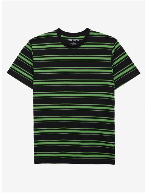 Green And Black Multi Stripe T Shirt Hot Topic