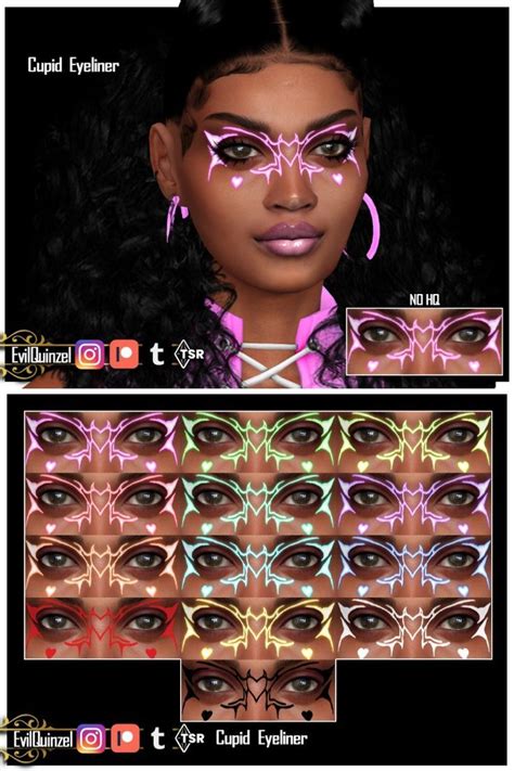 EvilQuinzel S Cupid Eyeliner In 2024 Sims 4 Body Mods Sims 4 Game Sims