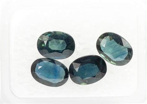 No Reserve Pcs Deep Greenish Blue Sapphire Ct Catawiki