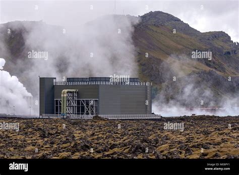 The Blue Lagoon With The Svartsengi Power Station In The Background