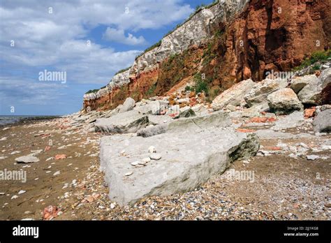Hunstanton Cliffs Norfolk Stock Photo Alamy