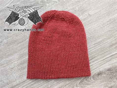 Double Layer Reversible Knit Hat Free Pattern · Crazy Hands