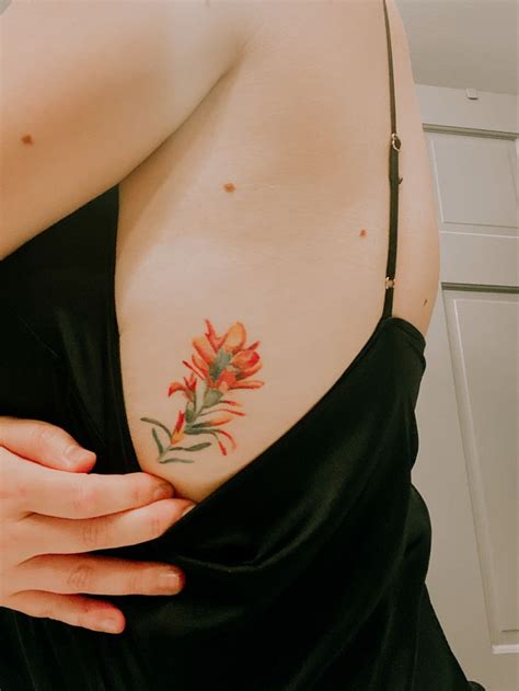 Indian Paintbrush tattoo in 2024 | Paintbrush tattoo, Wildflower tattoo ...