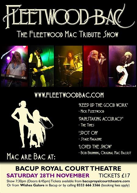 Fleetwood Bac The Fleetwood Mac Tribute Show At Bacup Royal Court