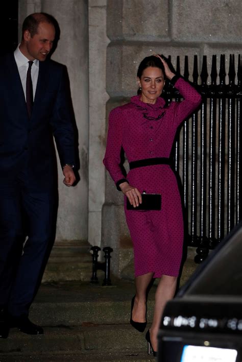 Kate Middleton Turns Heads In Pretty Hot Pink Dress At Ireland