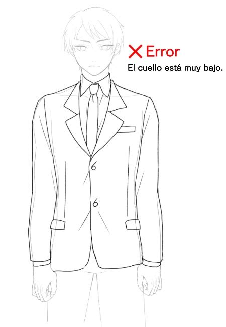 Como dibujar un traje formal versión masculina MediBang Paint the