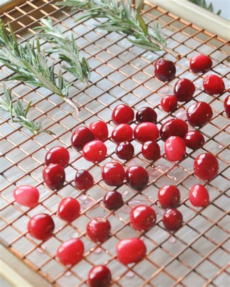 How To Make Sugared Cranberries And Rosemary Lucia Paula