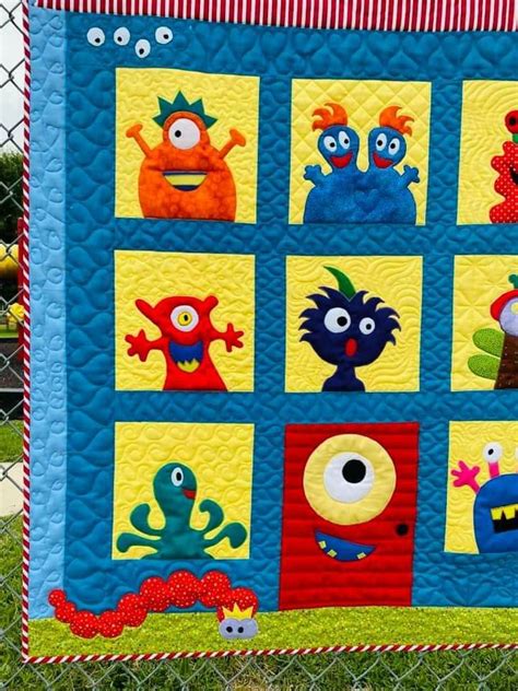 Monsters Quilt Pattern Artofit