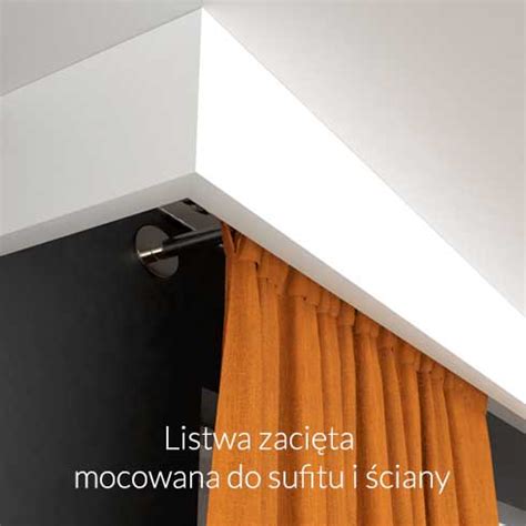 Karnisz sufitowy z maskownicą LKO4 Decor System