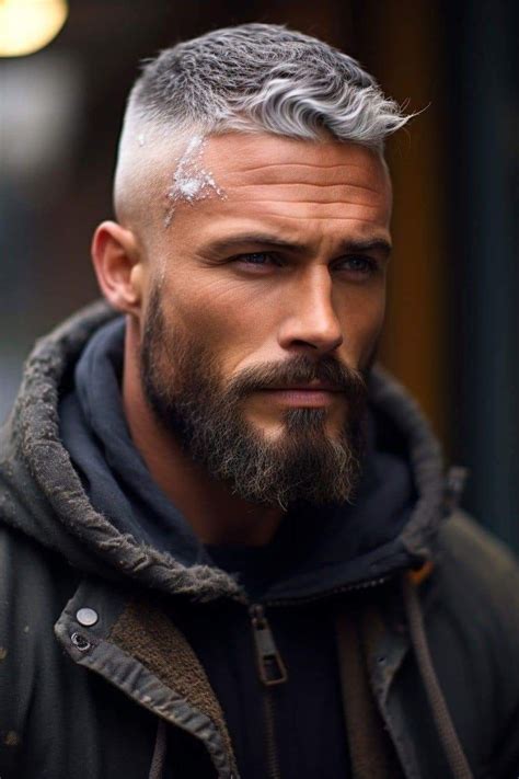 Pin On Grey Hair Men Grey Hair Men Haircuts For Men Beard And