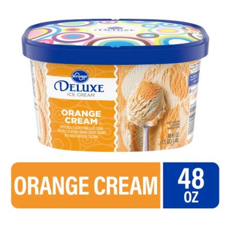 Kroger® Deluxe Orange Cream Ice Cream Tub 48 Oz Smiths Food And Drug