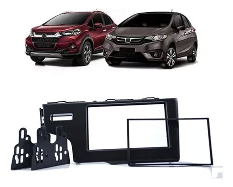 Moldura Painel Din Honda Fit Wr V A Preto Fosco