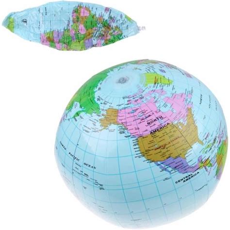 Blow Up Gonflable Globe Atlas Carte Du Monde De La Terre M