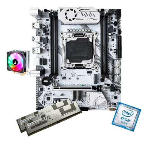 Kit Gamer Placa Mãe X99 Machinist E5 k9 Xeon E5 2673 V3 32gb