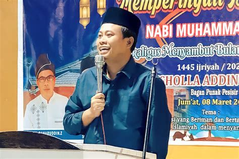 Hadiri Peringatan Isra Mi Raj Di Musholla Addinul Islam Wabup Sulaiman