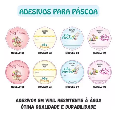 50 Adesivos Personalizado Ovo De Páscoa Chocolate 5x5cm Parcelamento