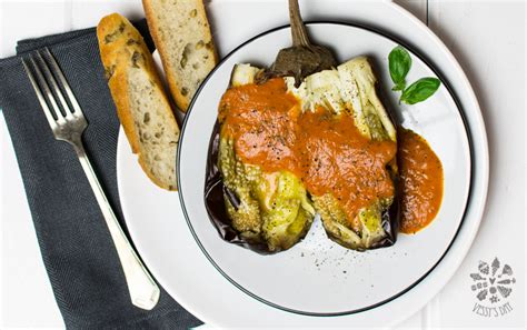 Roasted Eggplant With Tomato Sauce Vessys Day
