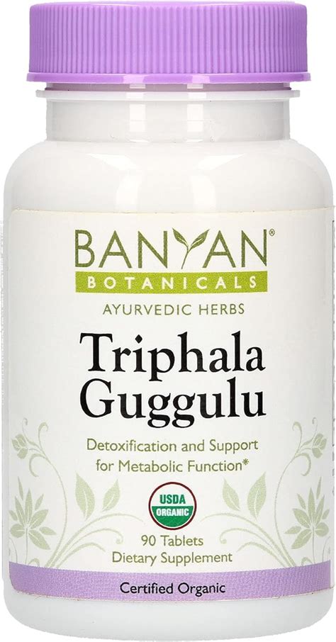 Amazon Banyan Botanicals Triphala Guggulu Organic Triphala