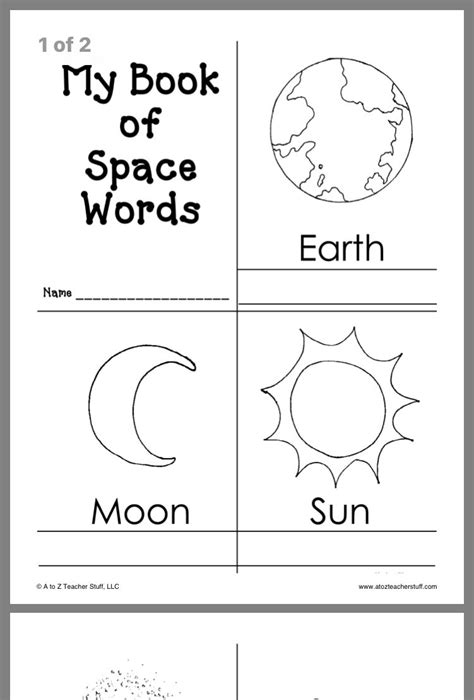 Planet Worksheet For Kindergarten