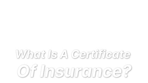 What Is A Certificate Of Liability Insurance Coi Landesblosch