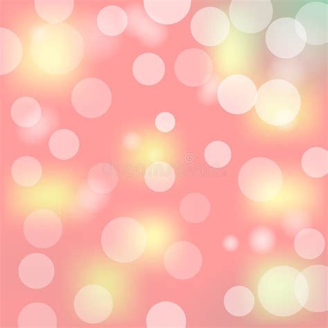 Abstract Bokeh Lights With Soft Light Background Vector Illustration