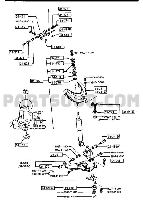 Chassis Axle Suspension Brake Steering Mazda B General China