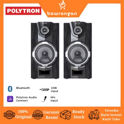 Jual Polytron Bluetooth Speaker Active Super Bass Pas 8f12 Usb Aux