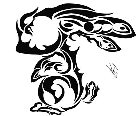 Rabbit Tribal Tattoo By Jaythereaver On Deviantart