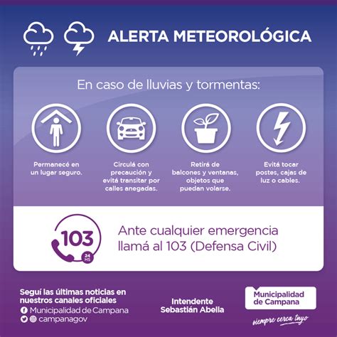 Brindan recomendaciones ante alerta meteorológica El Campanense Diario